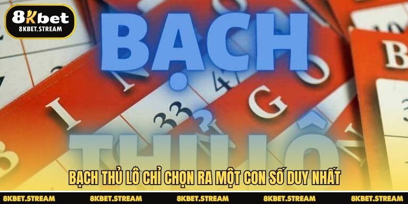 Bạch thủ lô chỉ chọn ra một con số duy nhất